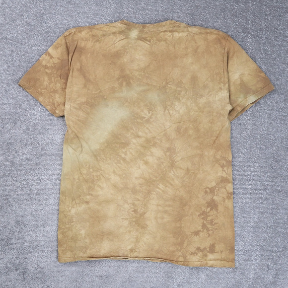 The Mountain Bald Eagle Moon Tie Dye Large Brown Short Sleeve T-Shirt - Picture 2 of 9